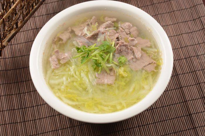羊肉白菜粉丝汤