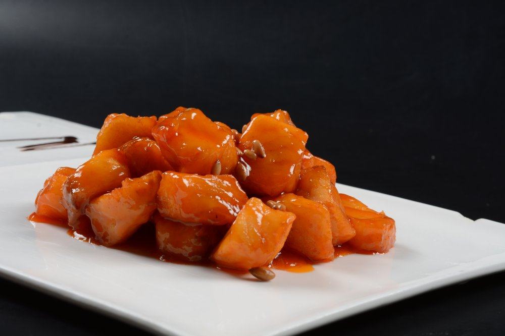 糖醋鳕鱼粒