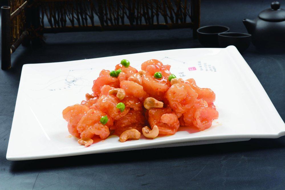 泰国酱腰果虾球