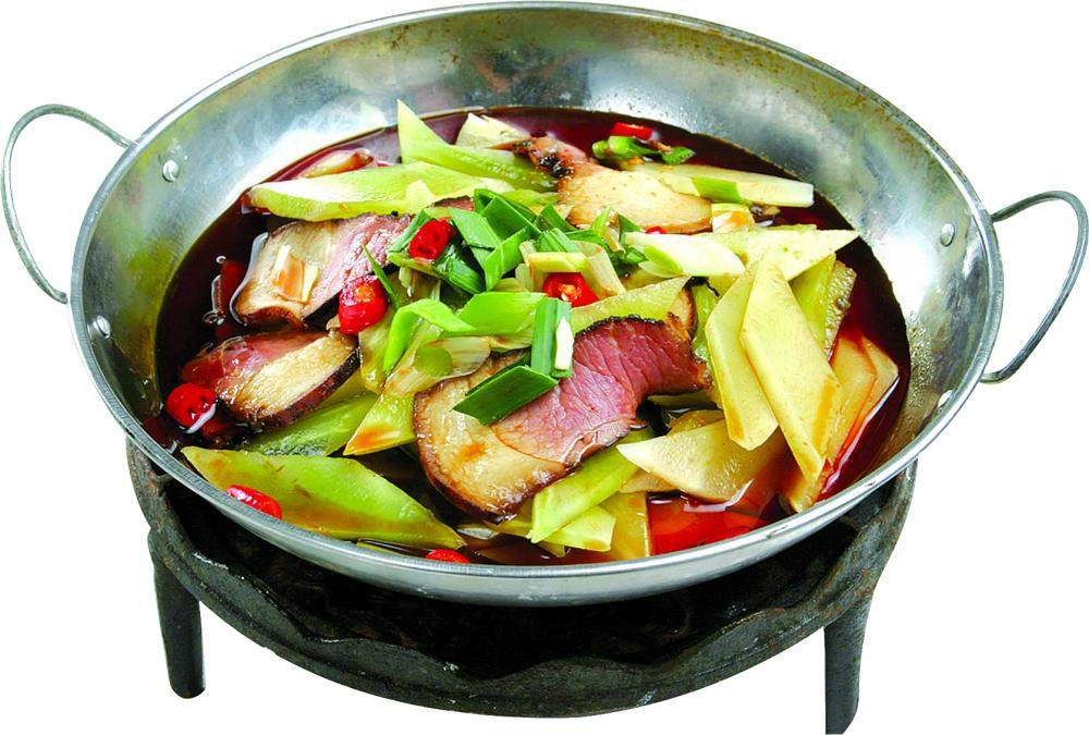 干锅莴笋腊肉
