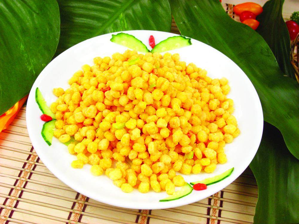 咸蛋黄焗玉米粒图片