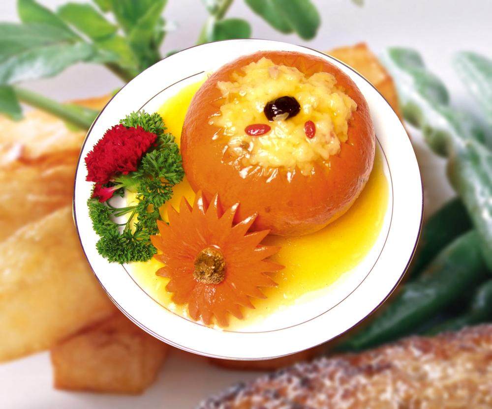 金瓜儒香八宝饭